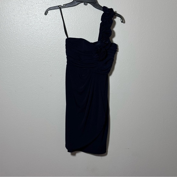 Sweet Storm Women Party One Shoulder Navy Blue Dress size small - Picture 1 of 9
